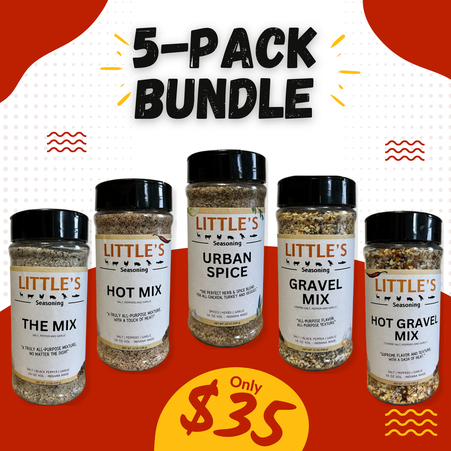 Little's Seasonings, 5-Pack Bundle