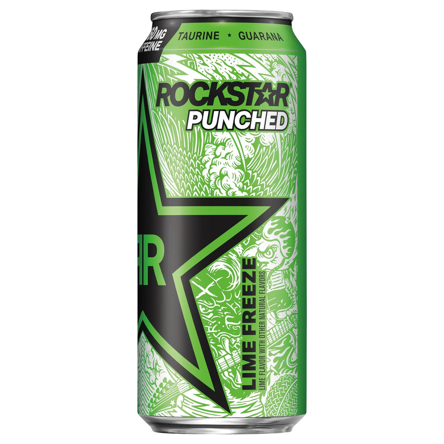 Rockstar Punched Lime Freeze, 16 oz Can, 4-Pack