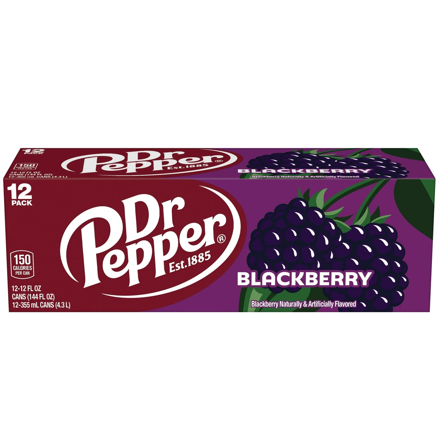 Dr Pepper® Blackberry Soda - 24 Cans (2) 12-Packs