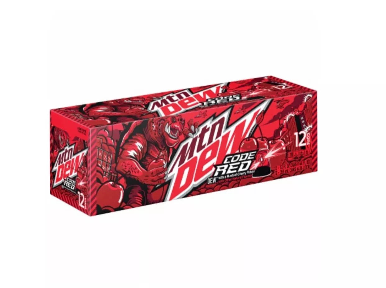 Mountain Dew® Code Red Soda - (2) 12-Packs - (24 Cans)