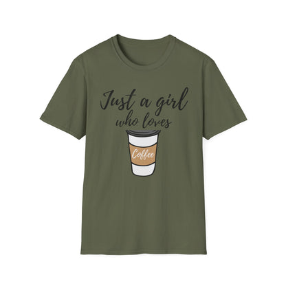 Just a Girl Who Loves Coffee T-Shirt - 2025 Fall Collection