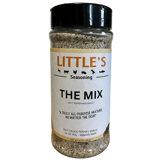 Jar of Little's Seasoning 'The Mix' on a white background