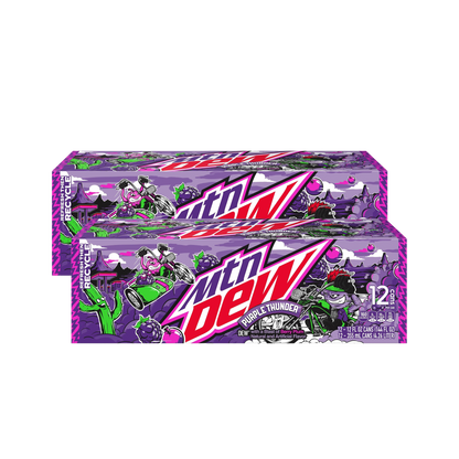 Mountain Dew® Purple Thunder Soda - (2) 12-Packs - (24 Cans)