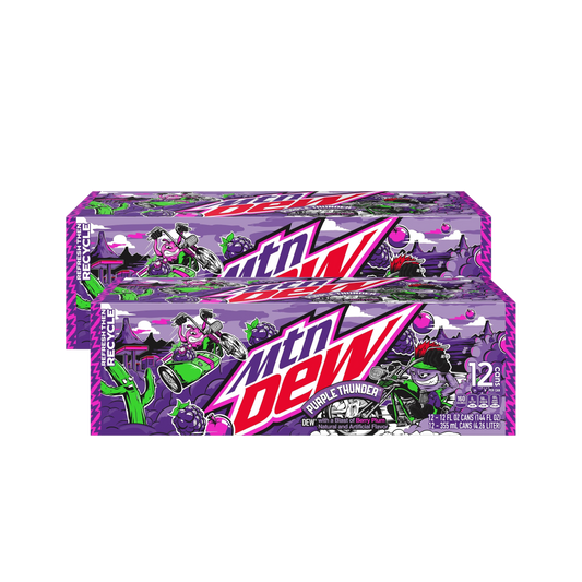 Mountain Dew® Purple Thunder Soda - (2) 12-Packs - (24 Cans)
