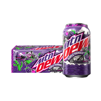 Mountain Dew® Purple Thunder Soda - (2) 12-Packs - (24 Cans)