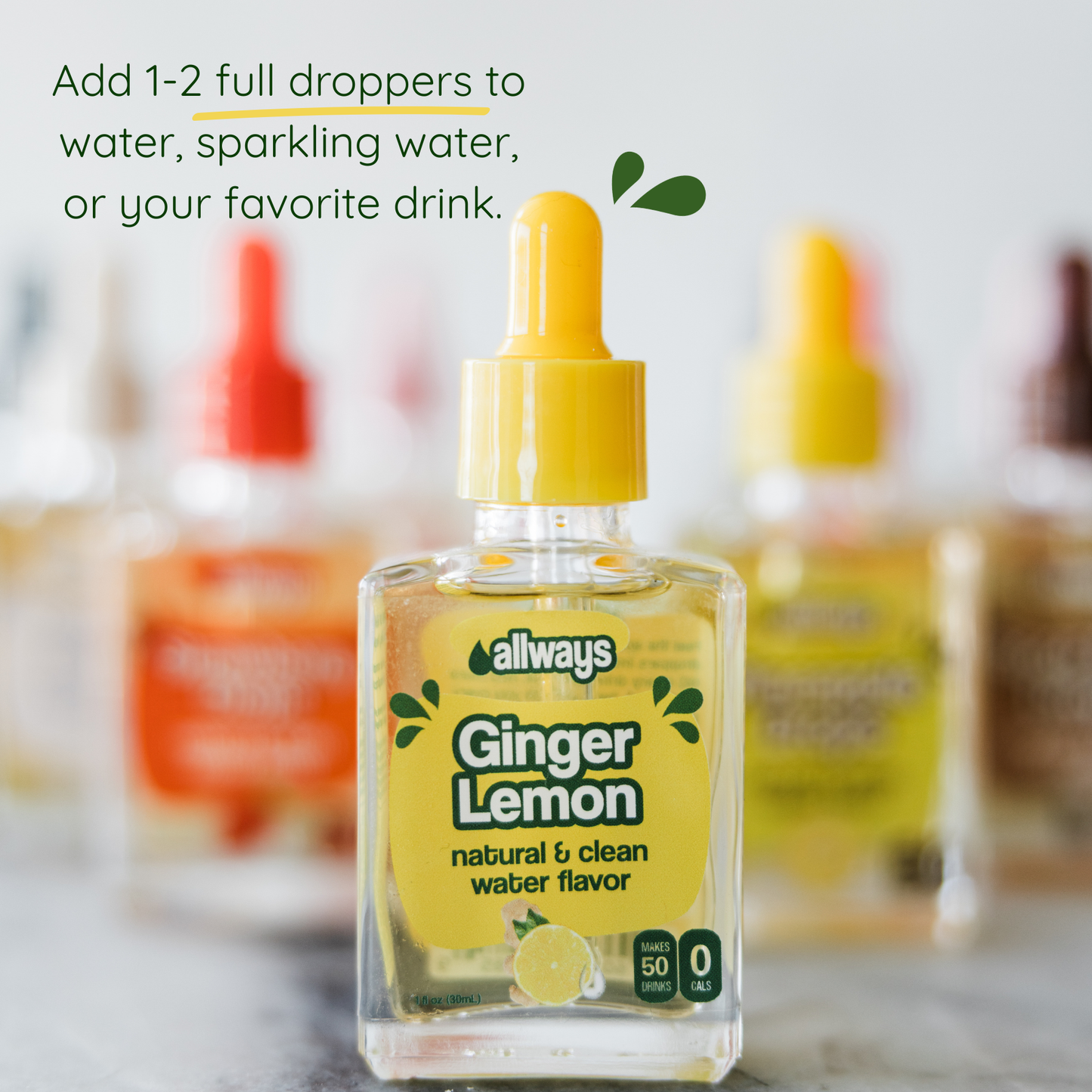 Ginger Lemon Soda Drops
