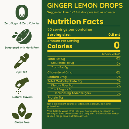 Ginger Lemon Soda Drops