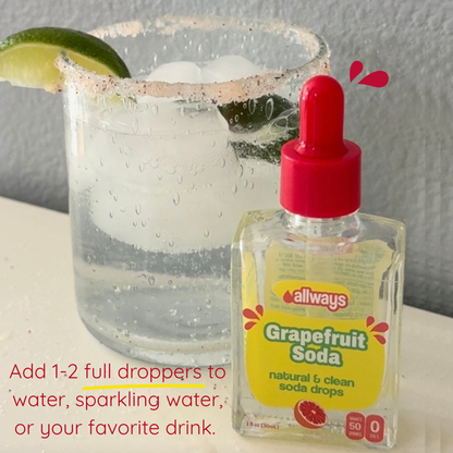 Grapefruit Soda Drops