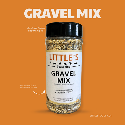 Little's Gravel Mix Seasoning, 11 OZ Big Bottle