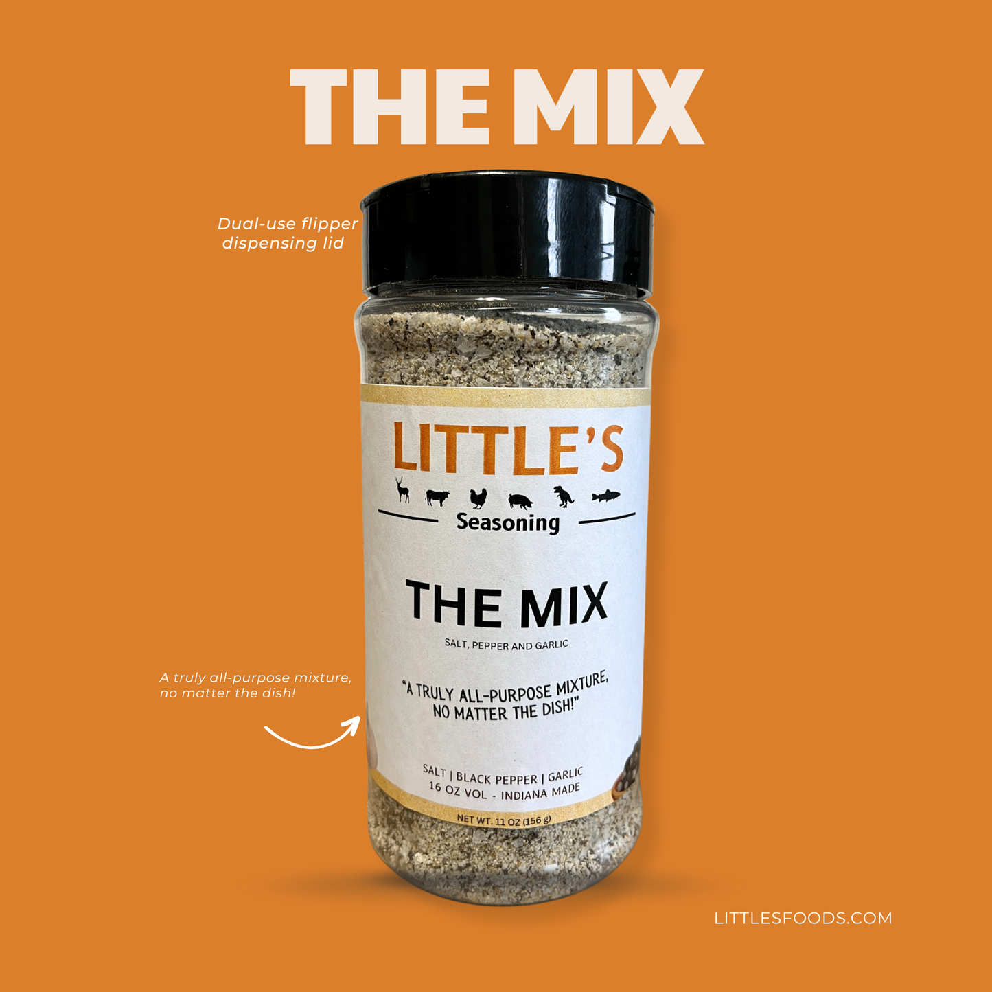 Little's The Mix Seasoning, 8 OZ Big Bottle