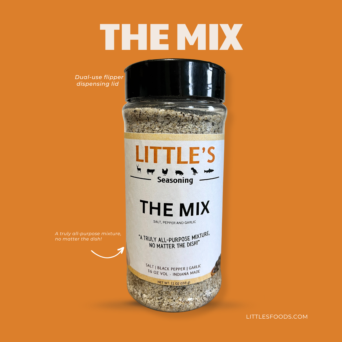 Little's The Mix Seasoning, 8 OZ Big Bottle