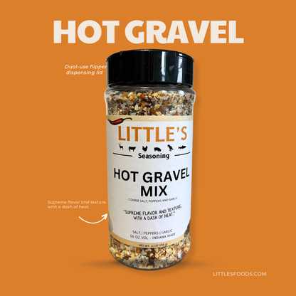 Little's Hot Gravel Mix Seasoning, 11 OZ Big Bottle