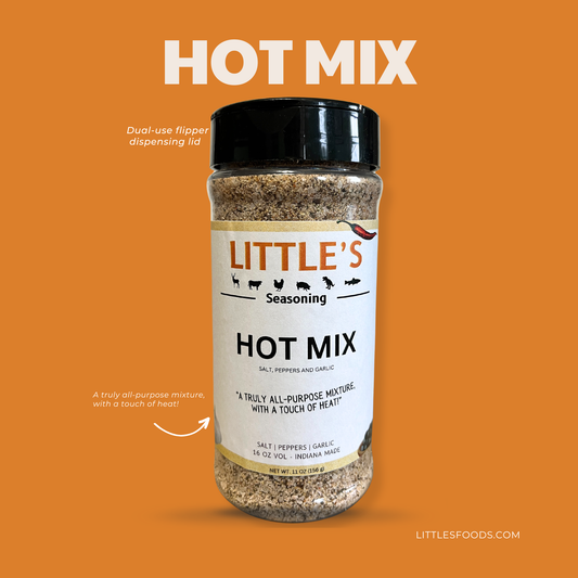Little's Hot Mix Seasoning, 8 OZ Big Bottle