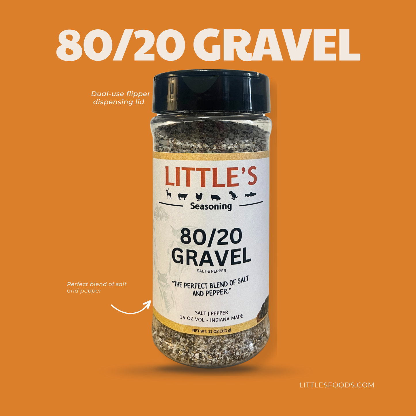 Little's 80/20 Gravel Seasoning, 11 OZ Big Bottle