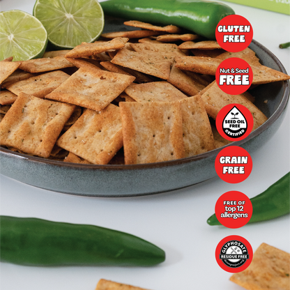 Grain-Free Jalapeño Lime Crackers [6-Pack]