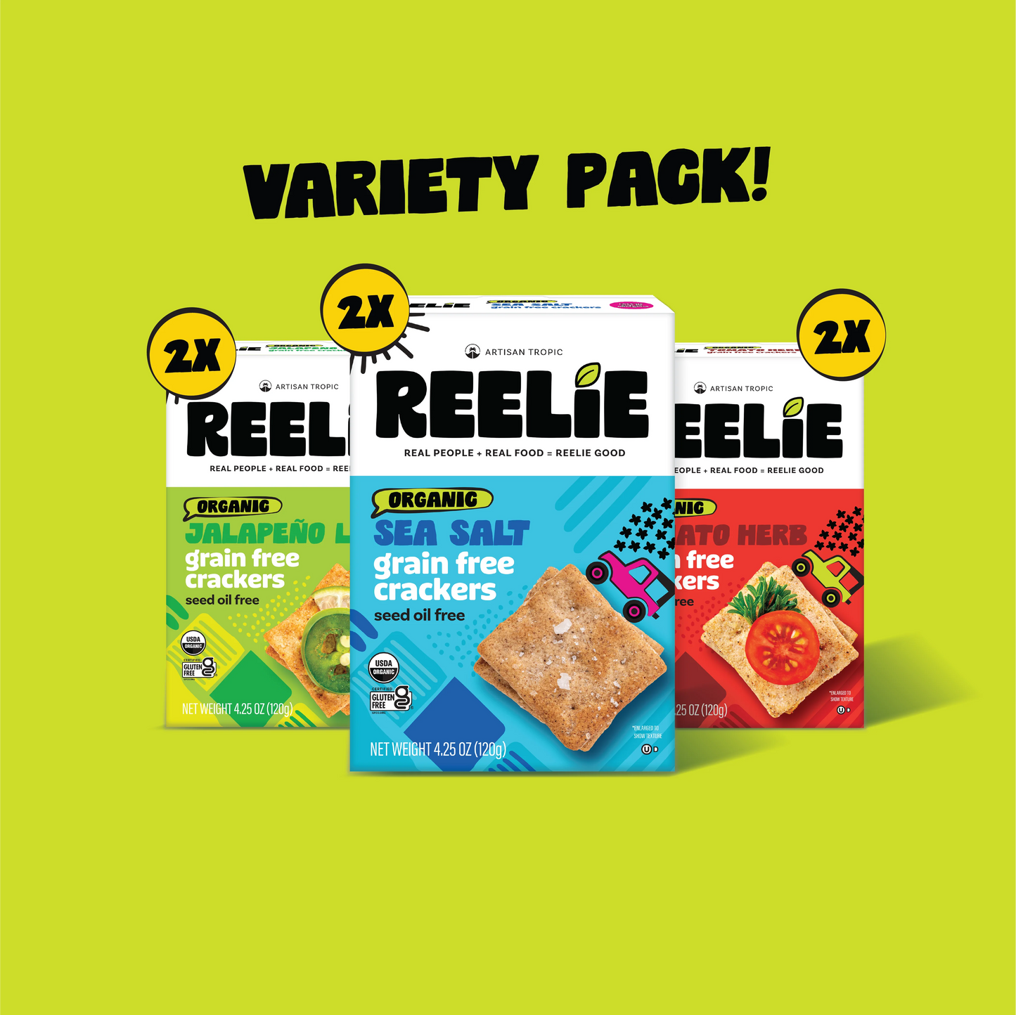 Grain-Free Crackers Variety Pack [6-Pack]